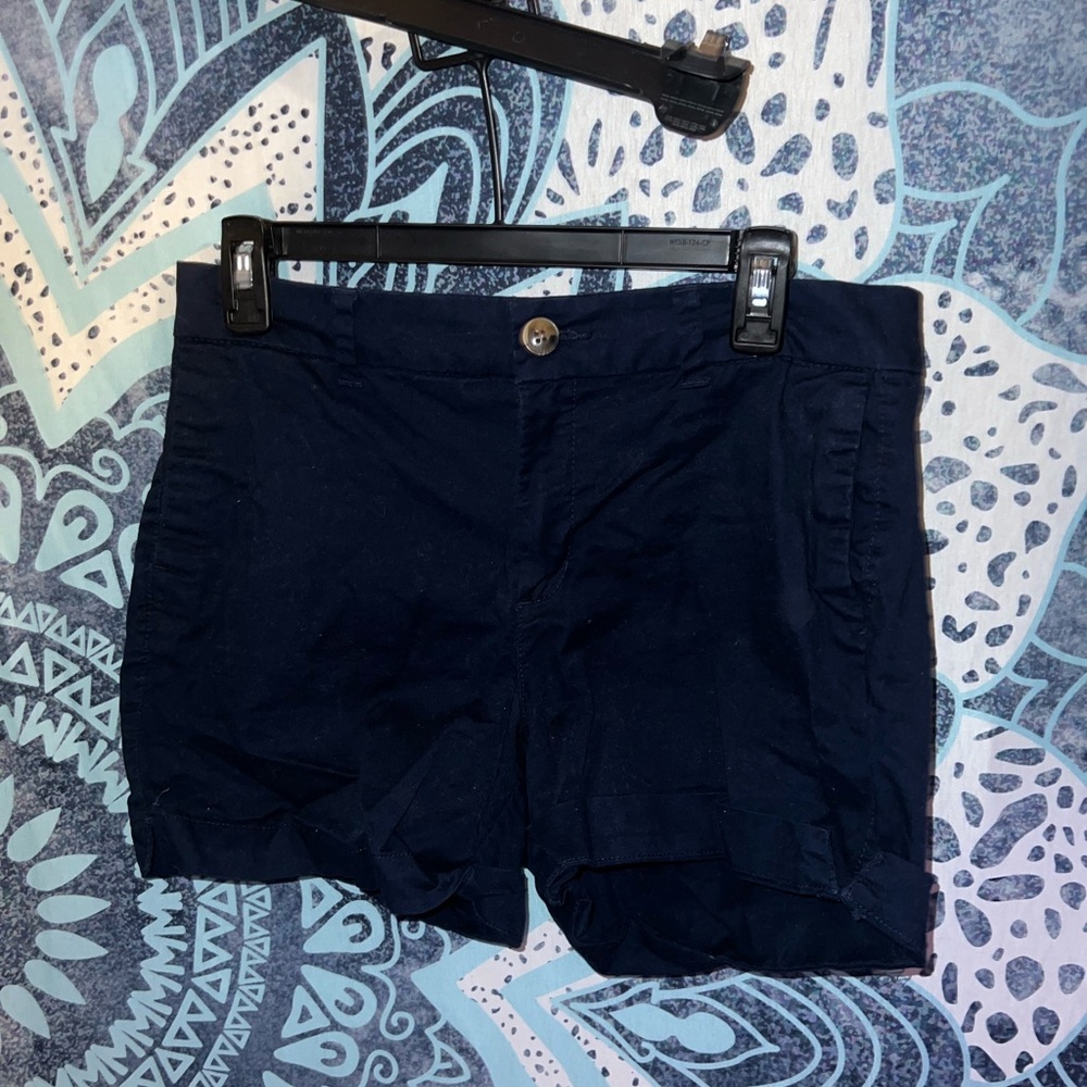 Old Navy Navy Blue Mid-Rise Shorts | Classic Fit Size 6